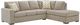 Signature Design by Ashley® Bridgepoint 2-Piece Stone Sleeper Sectional and Chaise-0