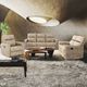 Primo™ International Gotham Bruce Leather-Match Taupe Manual Glider Recliner-2