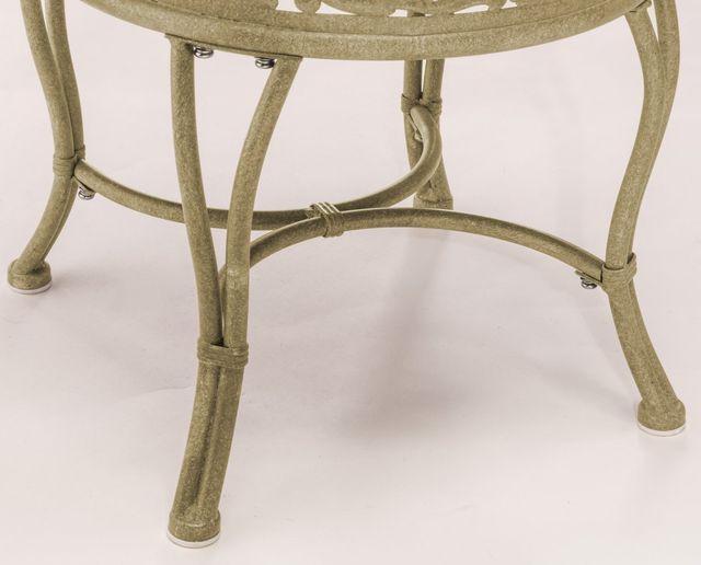 HH2 Home Villa Bone/Distressed White Vanity Stool-3