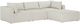 TOV Furniture Hangover 4-Piece Cream Performance Fabric Outdoor Modular Sectional-0