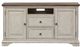 Liberty Furniture Morgan Creek Two-Tone Antique White/Wire Brushed Tobacco TV Console-0