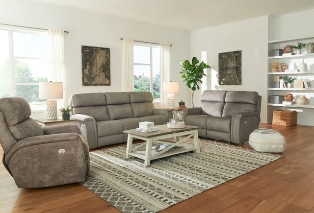 Southern Motion™ Customizable Contempo Double Manual Reclining Loveseat-1