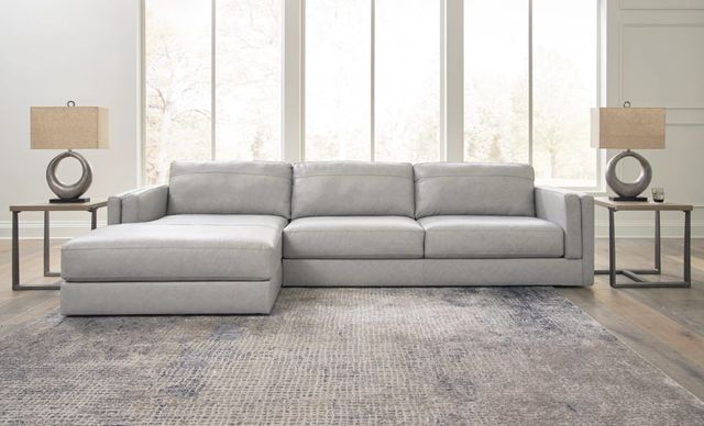 Signature Design by Ashley® Amiata 2-Piece Glacier Left-Arm Facing Sectional and Chaise-1