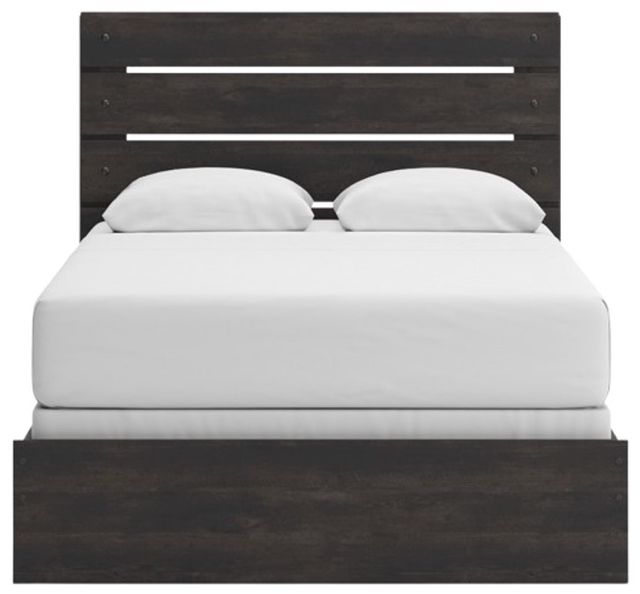 Signature Design by Ashley® Hollivern Dark Gray Queen Panel Bed-1