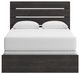 Signature Design by Ashley® Hollivern Dark Gray Queen Panel Bed-1