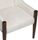 Crestview Collection Brunswick 2-Piece Brown/White Upholstered Arm Chair Set -4