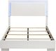 Coaster® Felicity 2-Piece White High Gloss Full Panel Bed and Nightstand-5