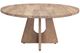 International Furniture Direct Natural Parota Two-Tone Round Dining Table-0