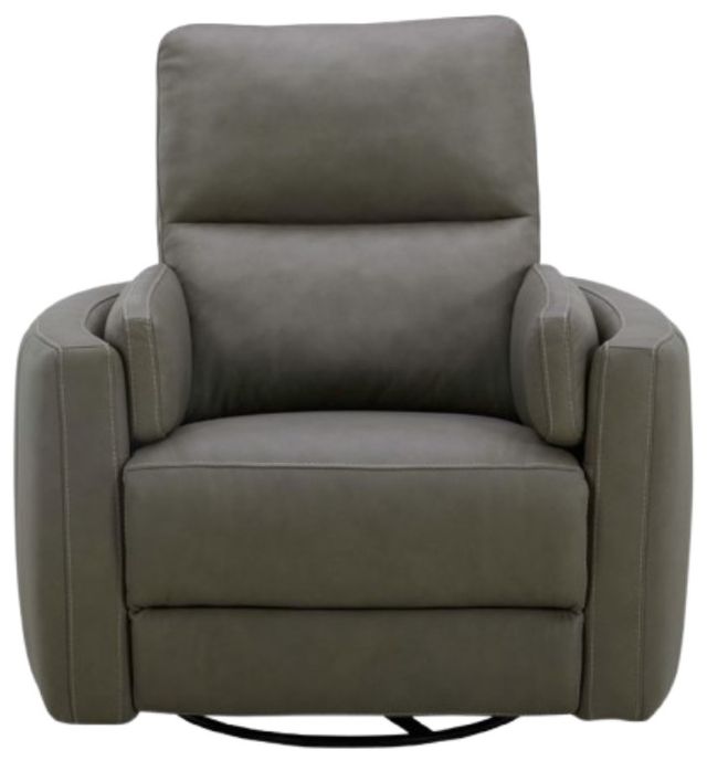 Liberty Furniture Reilly Aline Light Gray Leather Power Swivel Glider Recliner-3