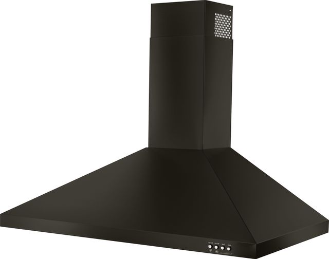 Whirlpool® 36" Black Stainless Wall Mount Range Hood-2