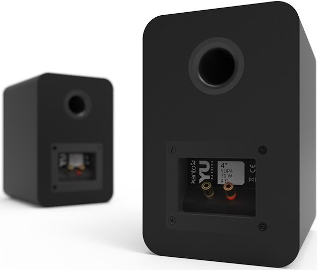Kanto YU 4" Matte Black Bookshelf Speakers (Pair)-1