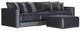 Jackson Furniture Remington 4-Piece Slate Small Spaced Sectional with Ottoman-0