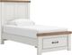 Benchcraft® Savonport Brown/White Youth Twin Panel Storage Bed-0