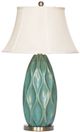 H & H Lamp Turquoise Lamp-0