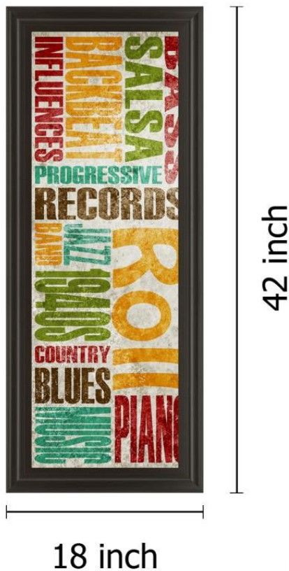 Classy Living Sd Graphics Studio Rock and Roll 18" Wall Art-2