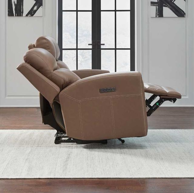 Liberty Furniture Camden Aline Toast Leather Power Reclining Loveseat with Console-3
