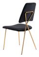Zuo® Chloe Black/Gold Dining Chair-3