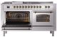 Ilve® Nostalgie II Series 60" Stainless Steel Pro Style Dual Fuel Range-3