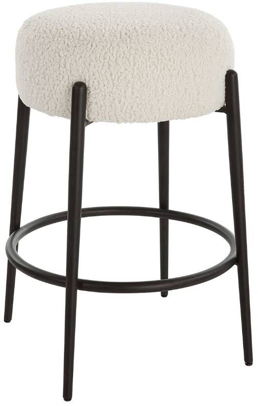 Uttermost® Arles Black/White Counter Stool-0