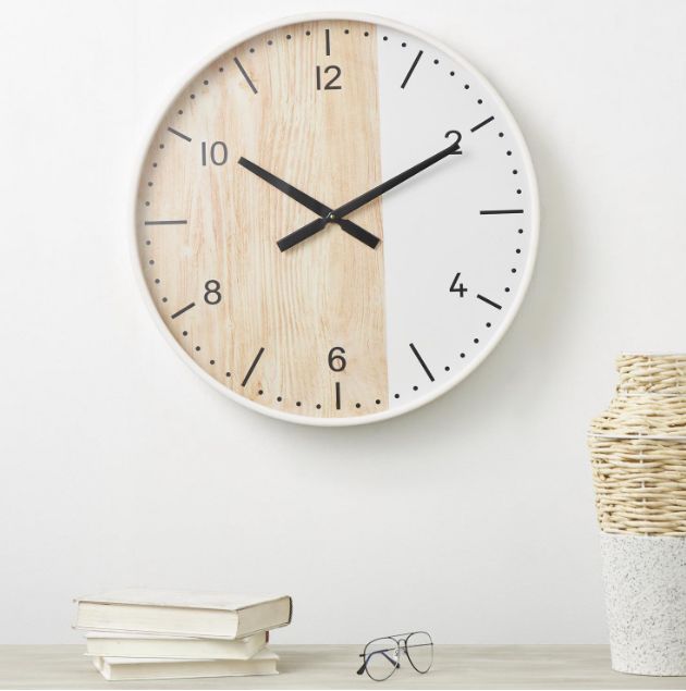 Deco Marche Brown Two-Toned Wall Clock-4