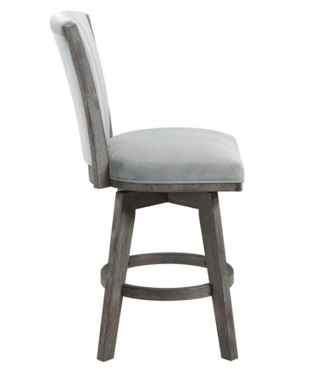 Mazin Furniture Corvallis Gray Swivel Counter Height Chair-2