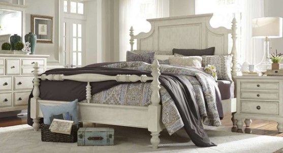 Liberty Furniture High Country 4-Piece Antique White Bedroom Set-0