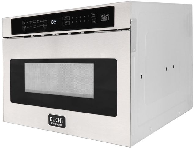Kucht Professional 24" Stainless Steel Built In Microwave Drawer-2