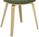 Armen Living Jaguar Oak/Vintage Green Dining Chair-4