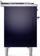 Ilve® Nostalgie II Series 48" Midnight Blue Pro Style Dual Fuel Range-3