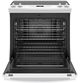 GE® 30" Slide In Electric Range-White-1
