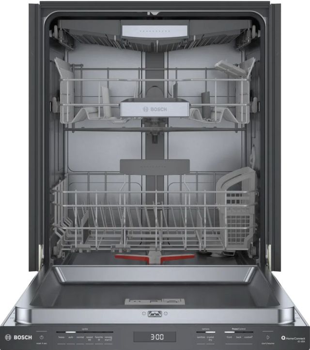 Bosch® 800 Series 24" Black Stainless Steel Top Control Built-In Dishwasher-1