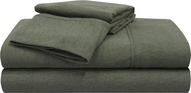BEDGEAR® Flannel Performance® 4-Piece Forest Green King/California King Sheet Set-0