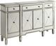 Coaster® Aconitum Clear Mirror 4-Door Wine Cabinet-0