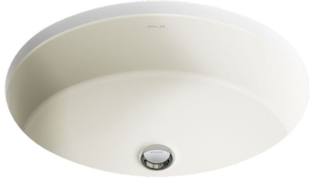 Kohler Verticyl® Biscuit 19.25" Oval Undermount Bathroom Sink-4