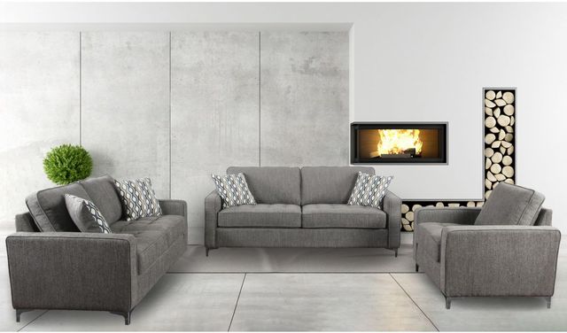 Mazin Furniture Hudson Graphite Upholstered Accent Chair-2
