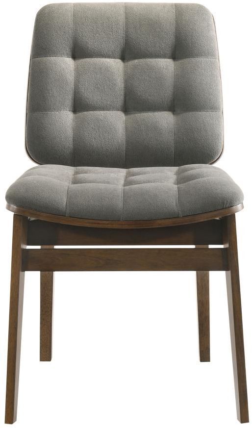 Coaster® Redbridge 2-Piece Gray/Walnut Dining Side Chair Set-4