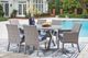 Signature Design by Ashley® Dillon Beach 2-Piece Blue/Gray Aluminum/Fabric Outdoor Dining Side Chair-5