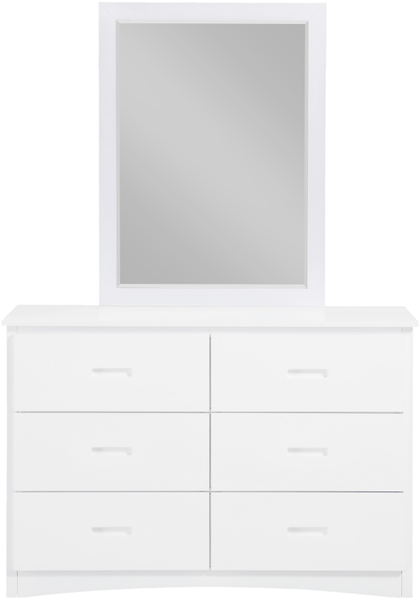 Mazin Furniture Galen White Dresser-1