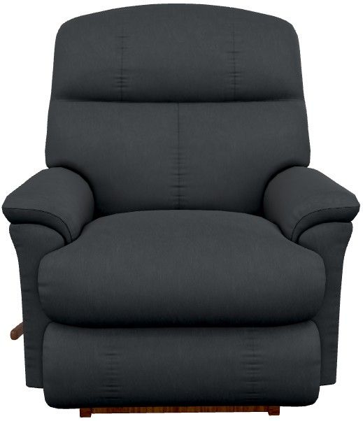 La-Z-Boy® Reed Blueberry Leather Manual Rocking Recliner-1