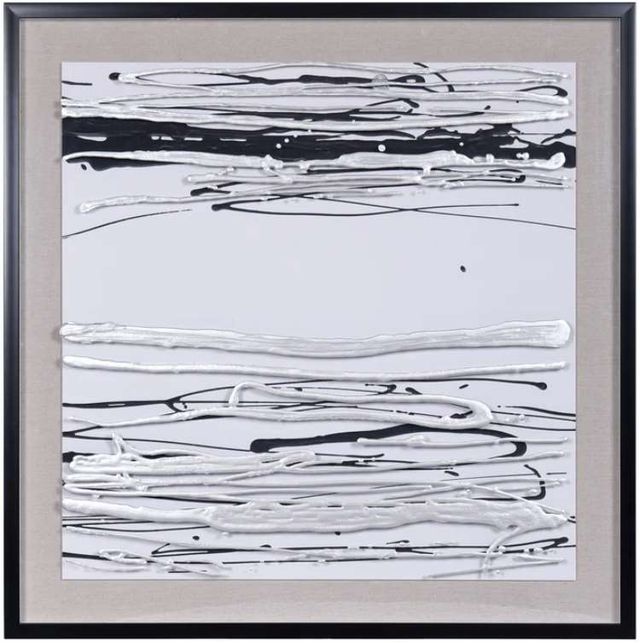 Stylecraft Topical Line Black/Light Gray/White Wall Art-0