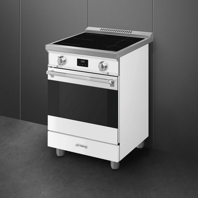 Smeg  Professional 24" Matte White Pro Style Induction Range-3
