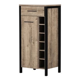 Armoire Bar Tonneau De Décoration Bacardi 200L - Orange Et Noir, En Fer, Sur Mesure, France