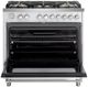 Verona® Ultima 36" White Pro Style Gas Range-4