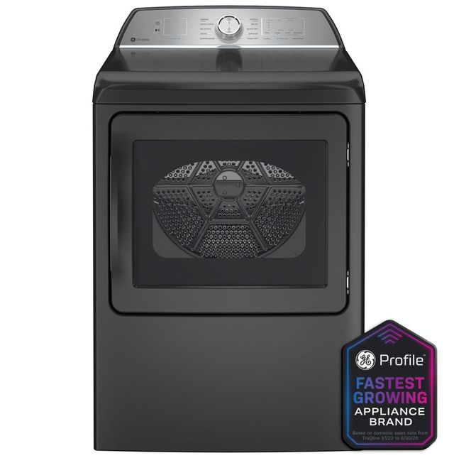 GE Profile™ 7.4 Cu. Ft. Diamond Gray Front Load Electric Dryer with Sanitize Cycle and Sensor Dry-1