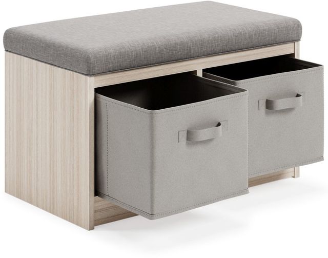 Signature Design by Ashley® Blariden Gray Storage Bench-3