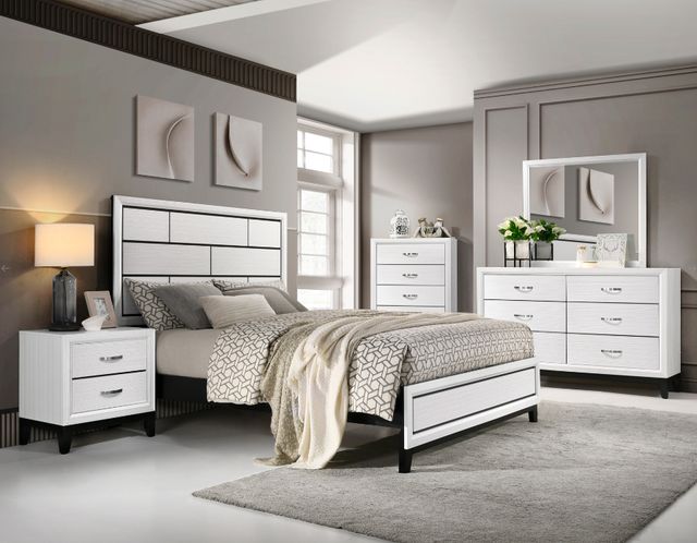 Homelegance® Davi White Nightstand-1