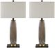 Crestview Collection Newhaven 2-Piece Bronze Table Lamp Set-0