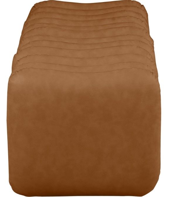 Meridian Furniture Atticus Cognac Upholstered Bench-2