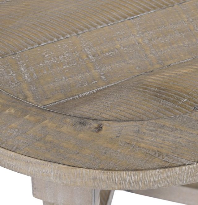 Jofran Inc. Slater Works Brown Round End Table-2