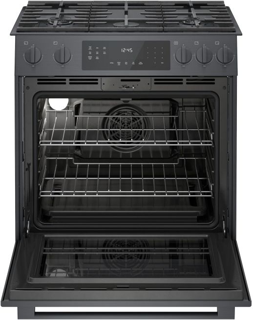 Bosch® 800 Series 30" Black Stainless Steel Slide In Gas Range-1